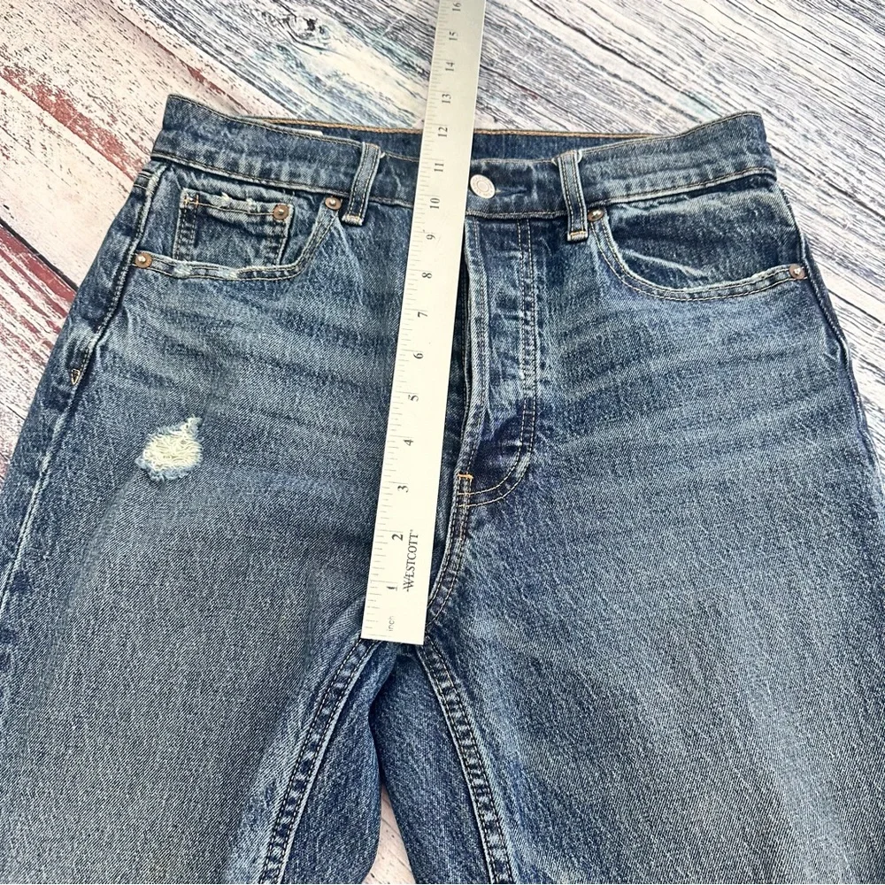 GAP Cheeky Straight High Rise Classic Blue Jeans Women’s 27 Tall